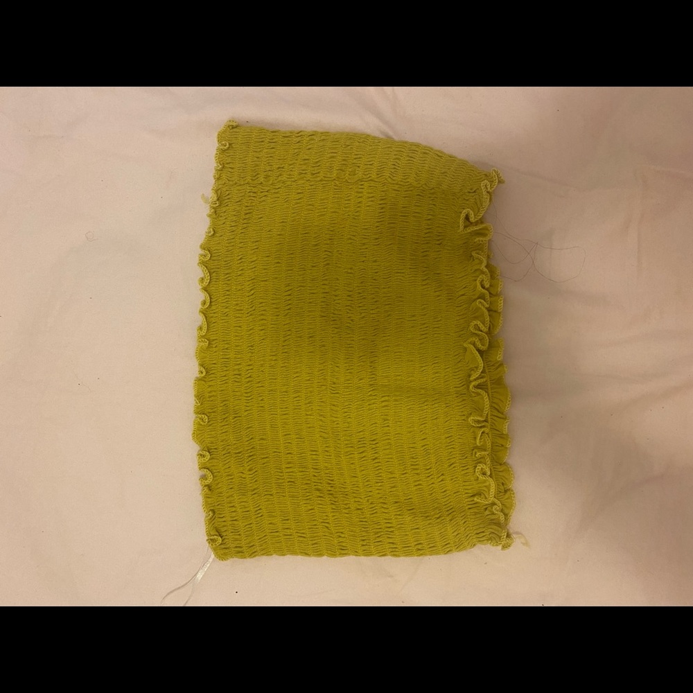 Yellow crop top